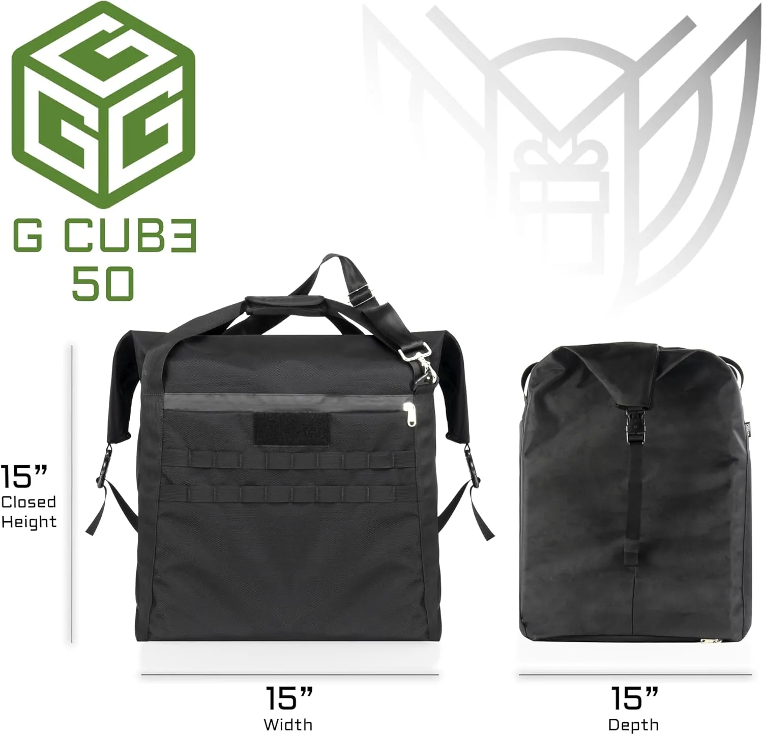~ G CUBƎ 50 Faraday Bag for Small to Medium Generators and Electronics ~ Protects Against EMP/CME/EMF/RF ~ Diamond Form Farday Lined Interior ~ Foam Padded Base