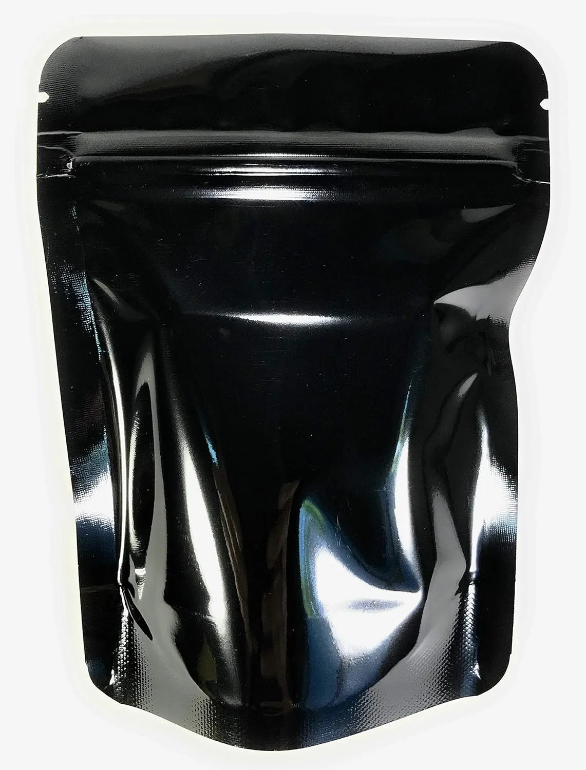 ⭐️ Smell Proof Resealable Mylar Storage Bag (100 Pack) 4 mil Thick Plus Size 4" x 5.5" x 1.5" Inch Stand Up Pouch. HEAT SEALABLE with Iron