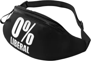 0% Liberal Waist Bag Men's and Women's Adjustable Travel Chest Pack Outdoor Running Waist Bag
