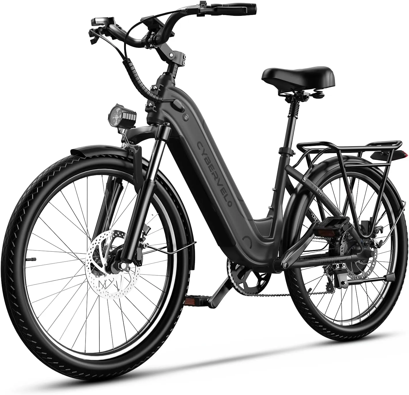 1000 Peak Electric Bike for Adults,up 80 Miles Removable Battery Ebike, 26" Electric E Bike with 7-Speed,Adult Electric Bicycles for Commute Beach Snow White Womens All Terrain