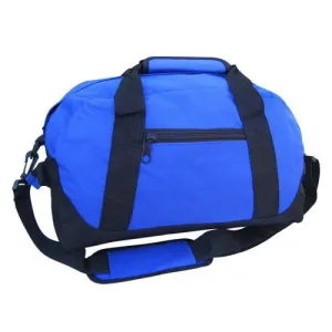 14 in Small Size Two-Tone Duffle Bag with Hook and Loop Handle