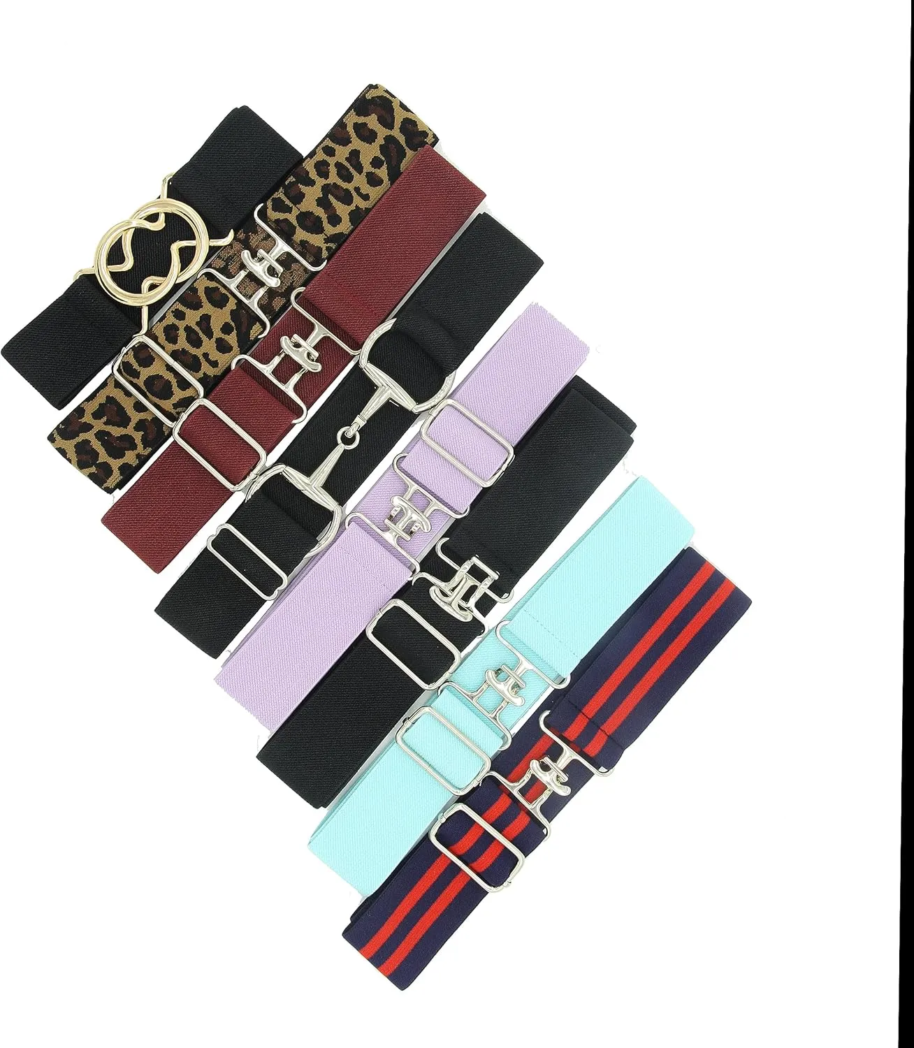 1.5 inch Equestrian Elastic Belt, Stretchable and Comfortable Waist Belt for Women and Girls, Prefect Equestrian Gift
