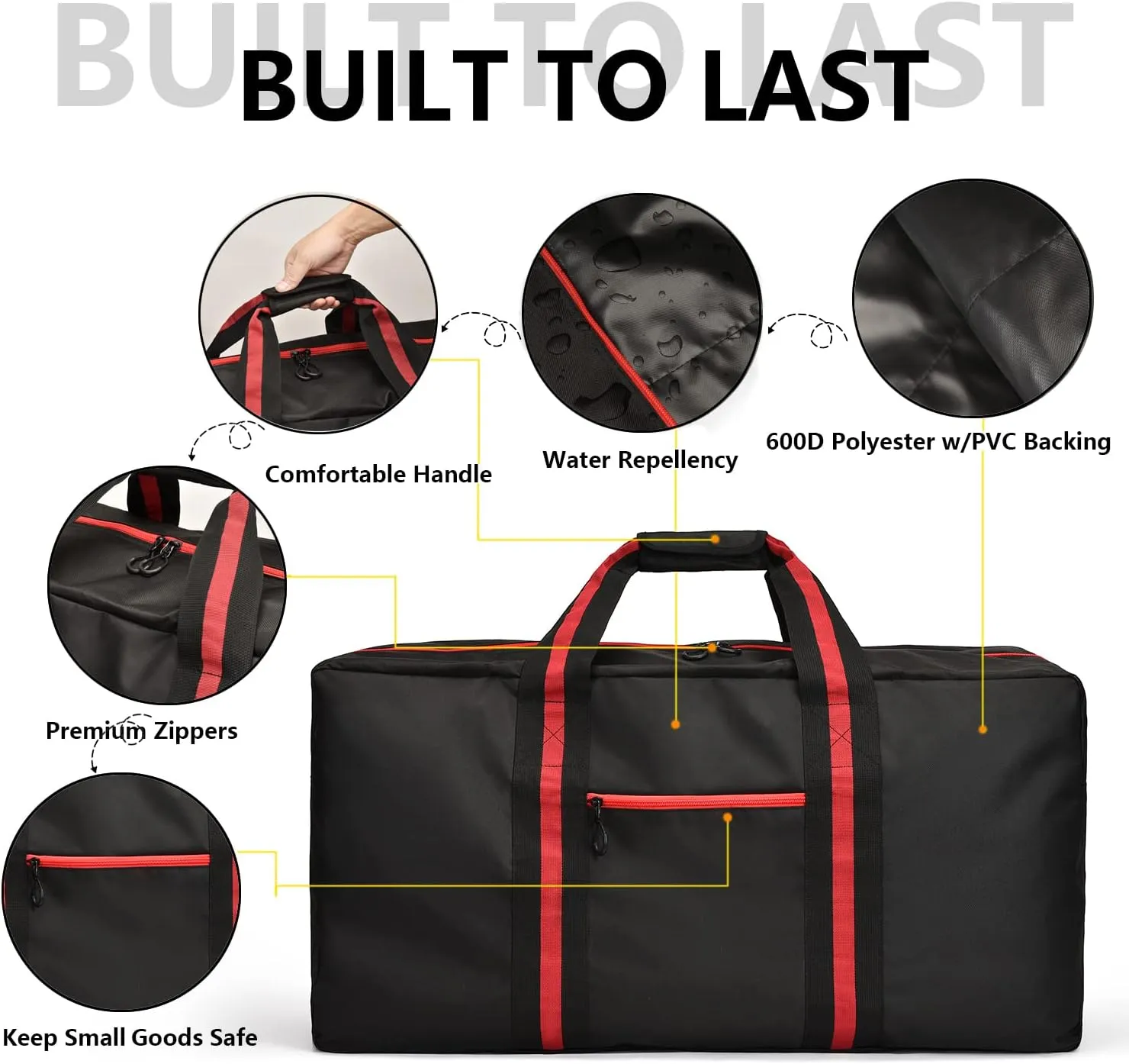 150L Large Duffle Bag for Travel 37” Diffle Bag for Overnight Weekender Camping, Storage for Men Women, Armygreen