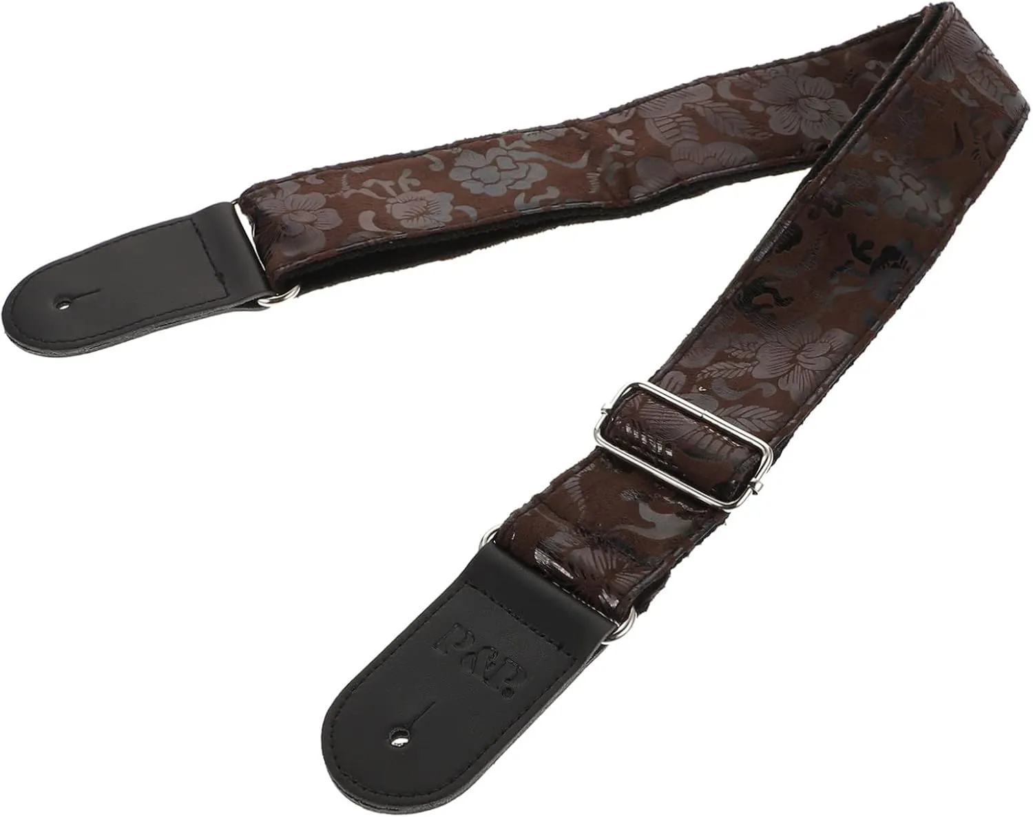 1Pc Stylish Guitar Strap with Embossing Design Comfortable Shoulder Belt for Acoustic Electric and Bass Guitars Durable Ends Chic Accessory for Musicians