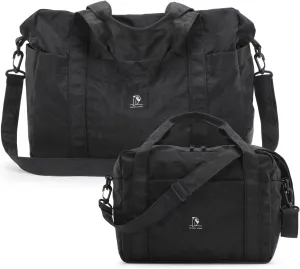 2 Pack Weekender Bags, Travel Duffel Bag, Sports Gym Bag, Carry On Tote Bag, Luggage Overnight Bag Hospital Bag for Women and Men