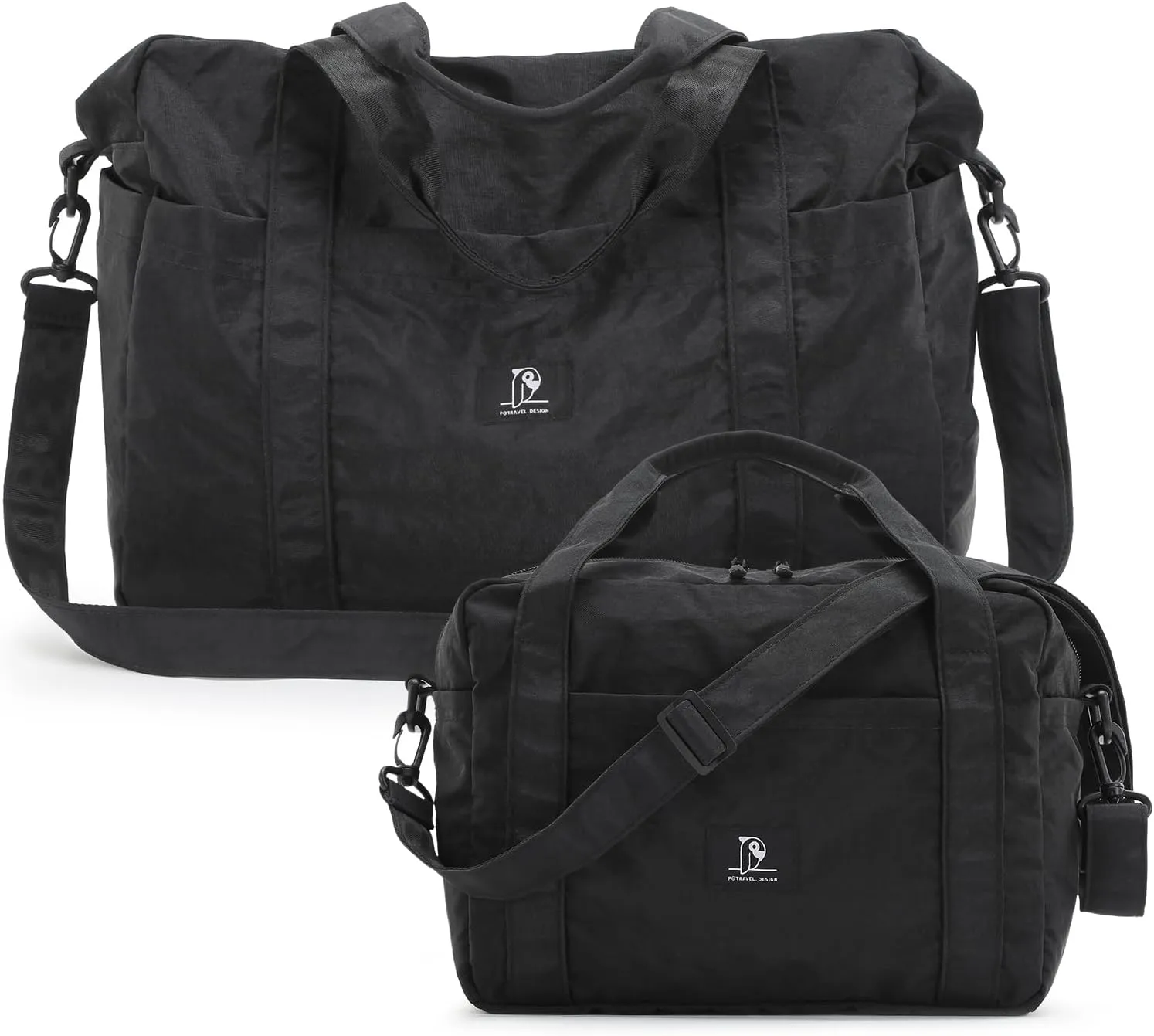 2 Pack Weekender Bags, Travel Duffel Bag, Sports Gym Bag, Carry On Tote Bag, Luggage Overnight Bag Hospital Bag for Women and Men