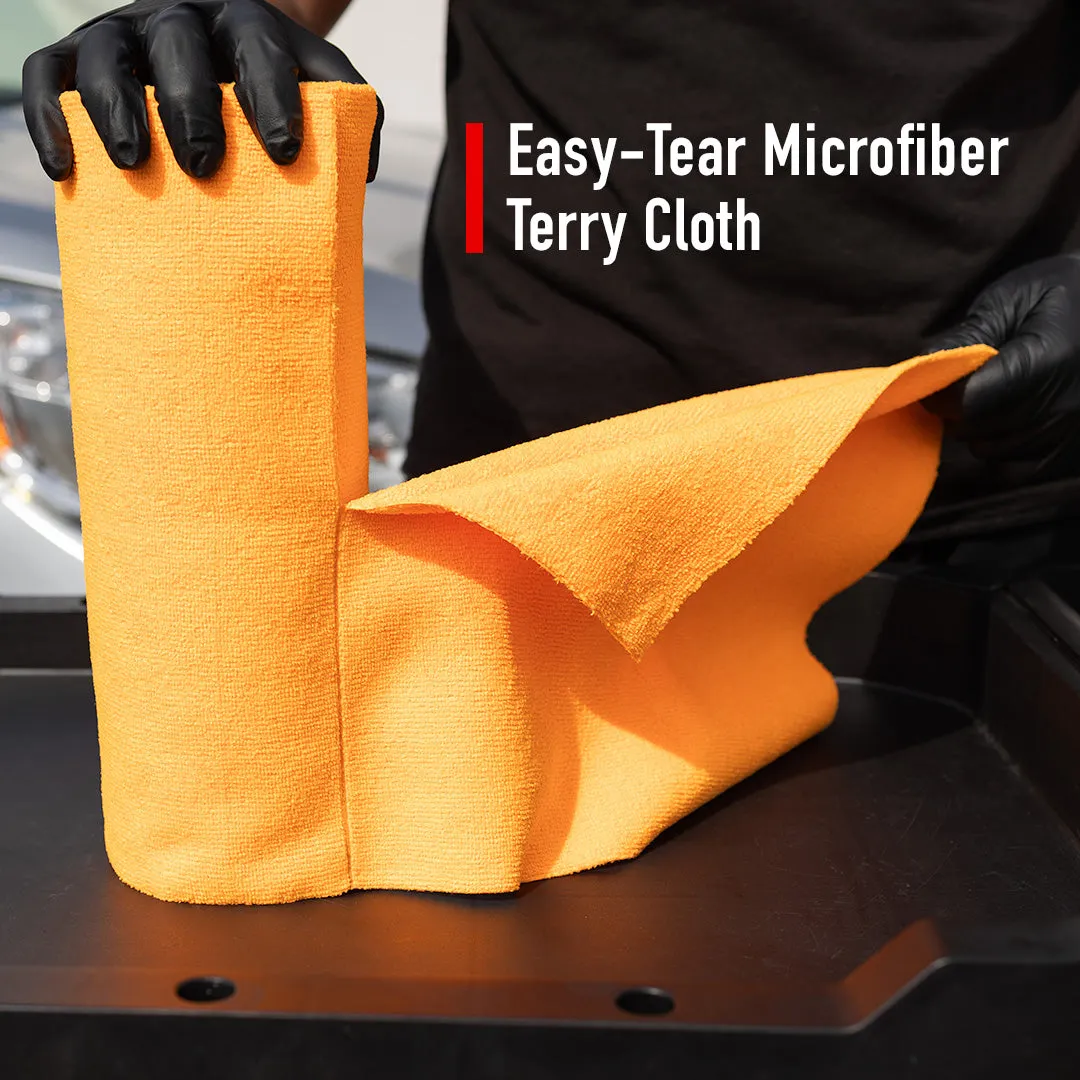 260GSM Microfiber Tear-Away Towel Roll - 30 Sheets/Roll