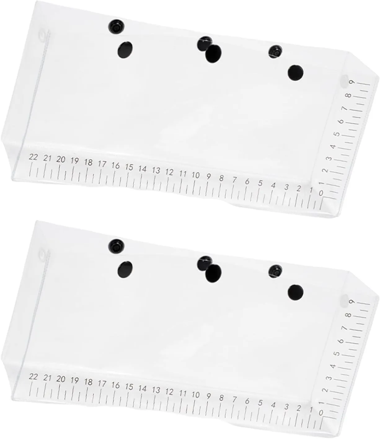 2pcs Folding Fish Observation Bag Clear Fish Weigh Bags Outdoor Lure Fishing Container with Scale for Outdoor Fishing