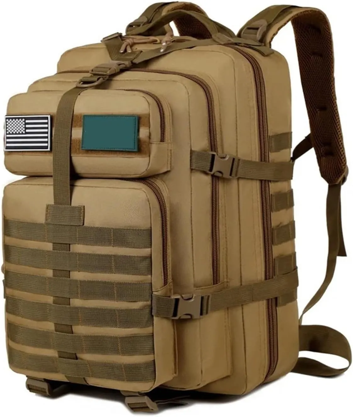 50L capacity outdoor backpack for hiking and mountaineering durable and water-resistant multifunctional backpack(Yellow 50L)