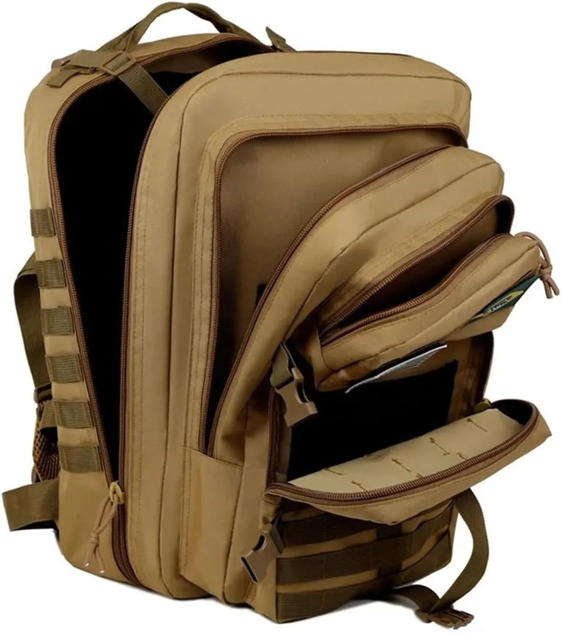 50L capacity outdoor backpack for hiking and mountaineering durable and water-resistant multifunctional backpack(Yellow 50L)