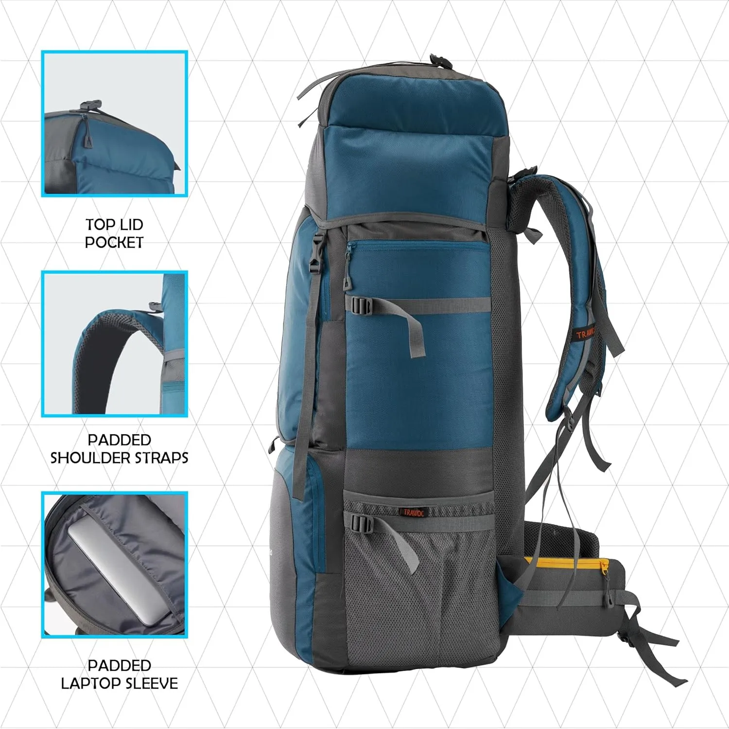 60 Ltr Blue Rucksack