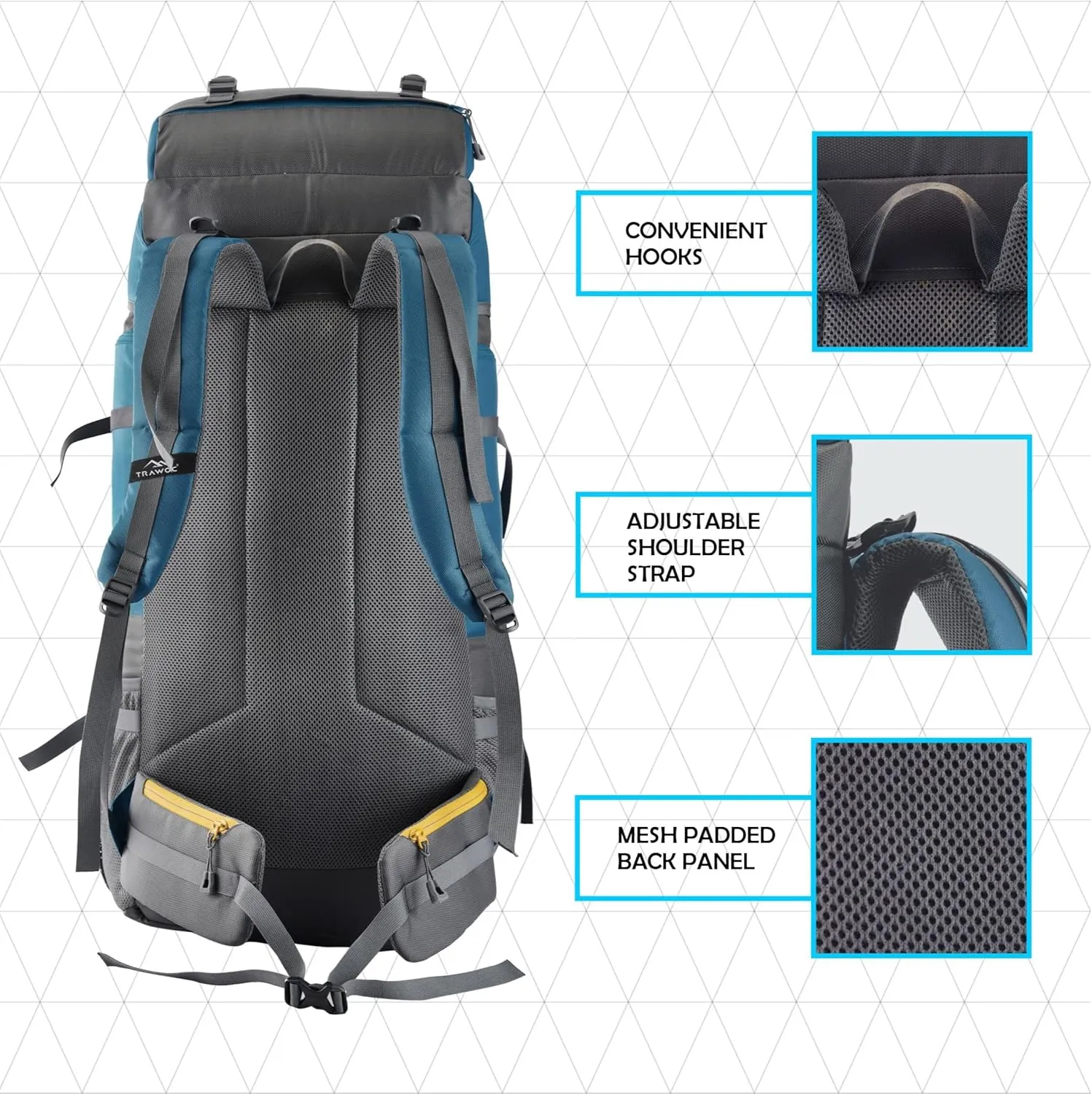 60 Ltr Blue Rucksack