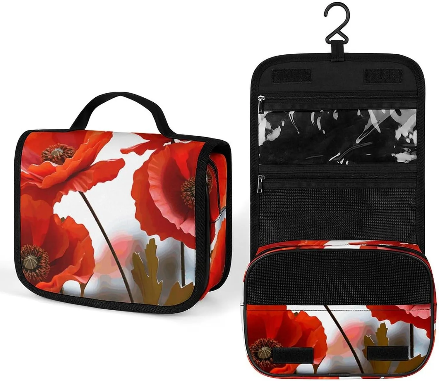 A Gym Artifact, The Canvas Poppy Flowers Vivid Petals Printed Yoga Storage Bag Is Durable, Wear-resistant And Does Not Strangle Shoulders. It Is Suitable for Both Men And Women