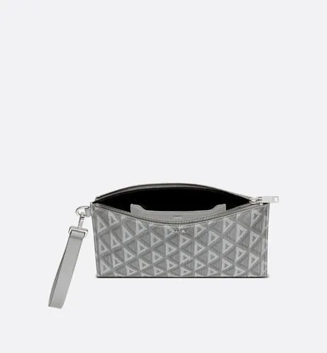 A5 Pouch • Dior Gray CD Diamond Canvas