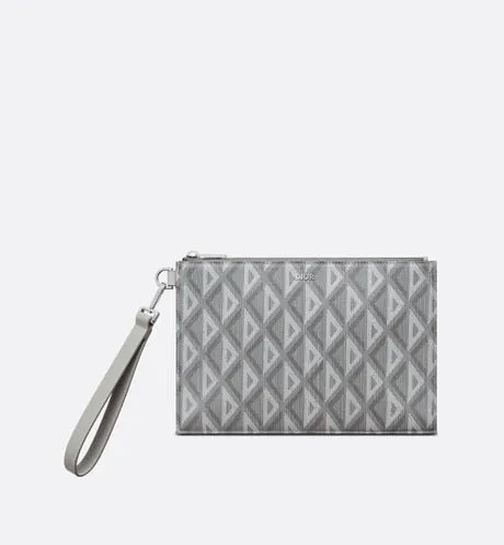 A5 Pouch • Dior Gray CD Diamond Canvas