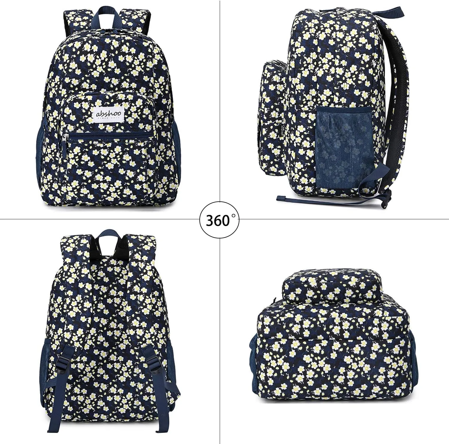 abshoo Classical Basic Travel Backpack For School Water Resistant Bookbag