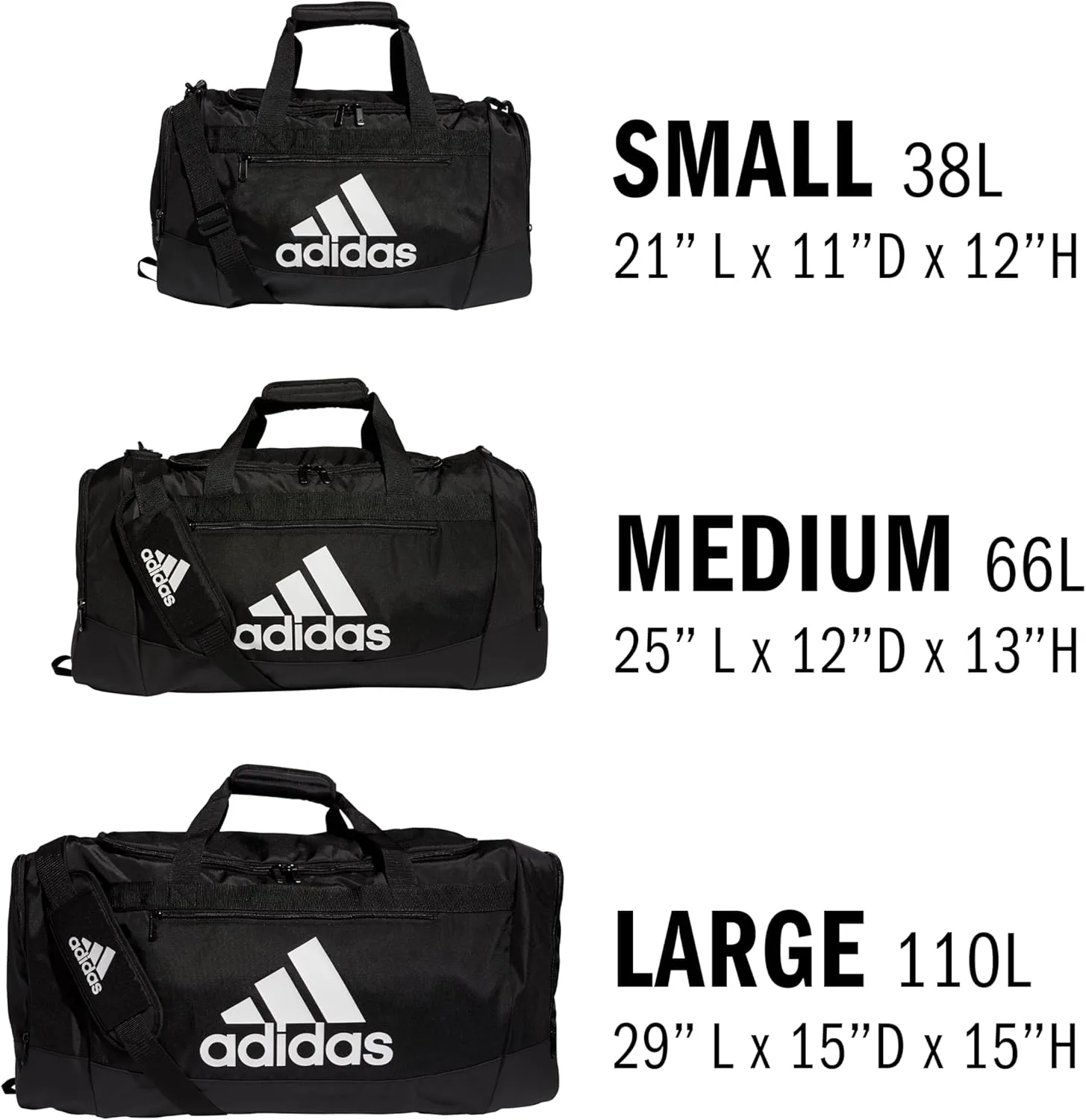 adidas Unisex Defender 4.0 Gym Duffel Bag for Men and Women, Jersey White/Legend Ink Blue/Black, Medium (66L)
