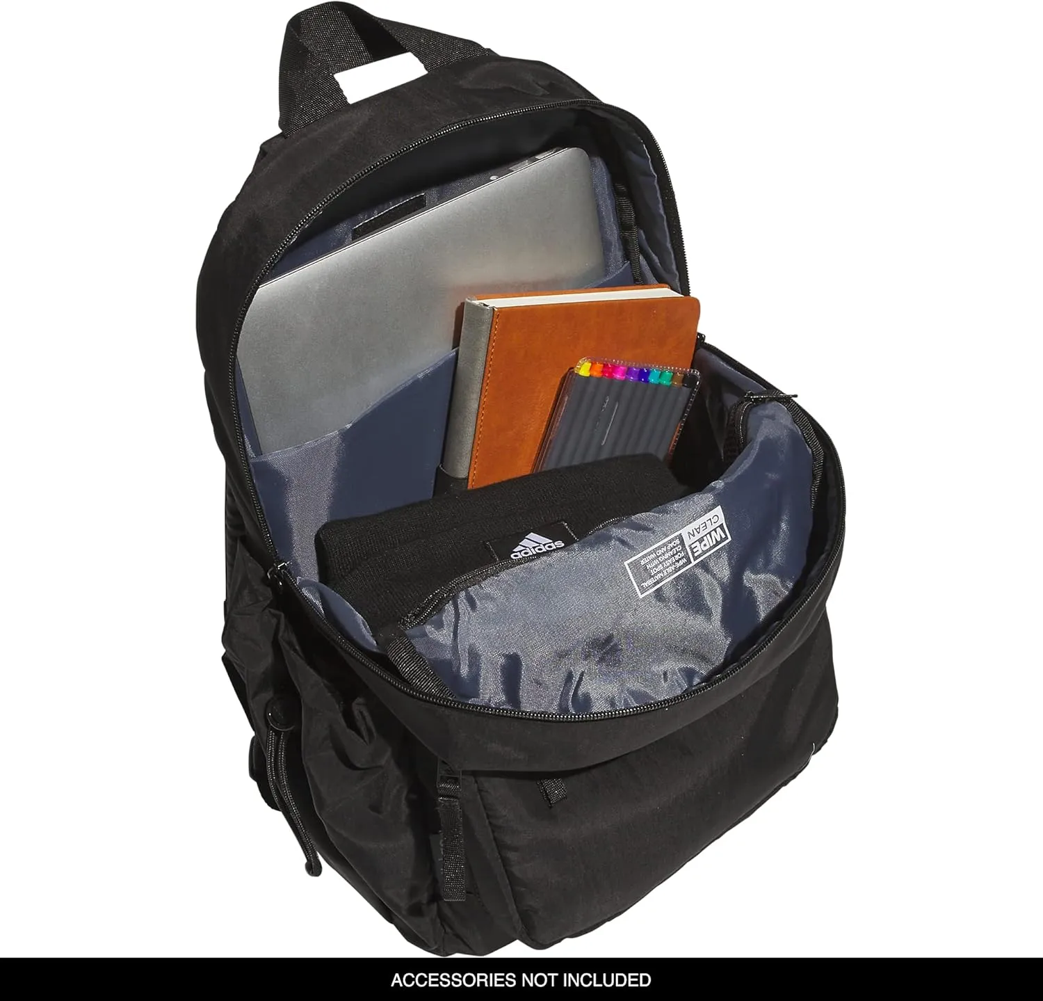 adidas Weekender Backpack (19L) Small Fashion Lightweight Durable Travel Bag, Black, One Size