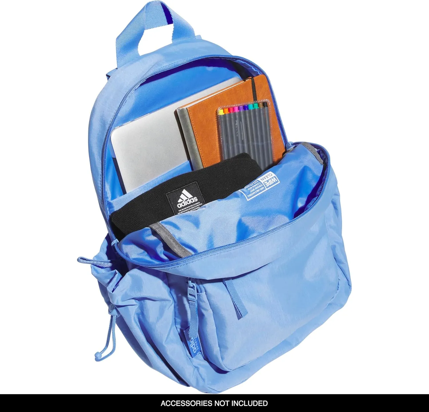 adidas Weekender Backpack (19L) Small Fashion Lightweight Durable Travel Bag, Blue Fusion, One Size