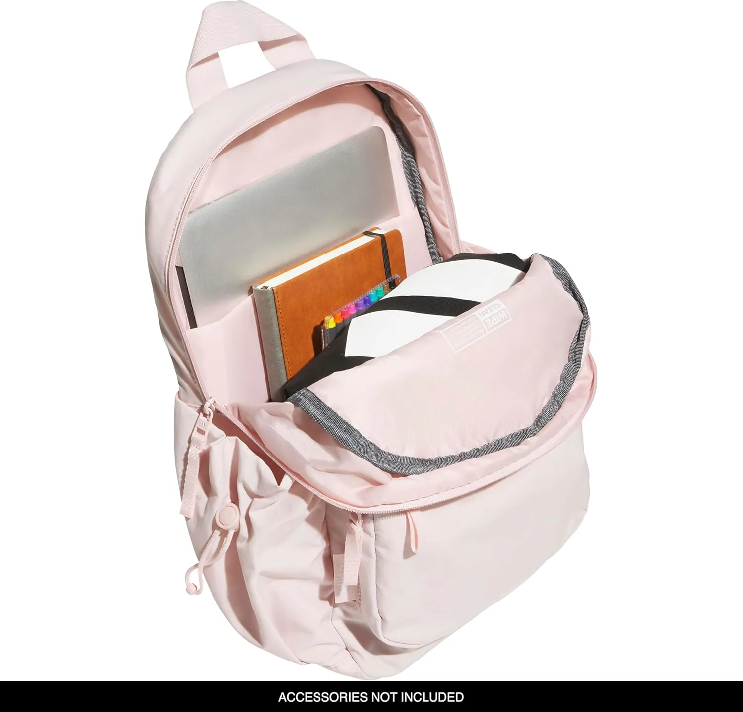 adidas Weekender Backpack (19L) Small Fashion Lightweight Durable Travel Bag, Sandy Pink, One Size
