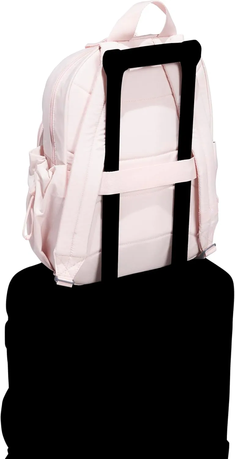 adidas Weekender Backpack (19L) Small Fashion Lightweight Durable Travel Bag, Sandy Pink, One Size