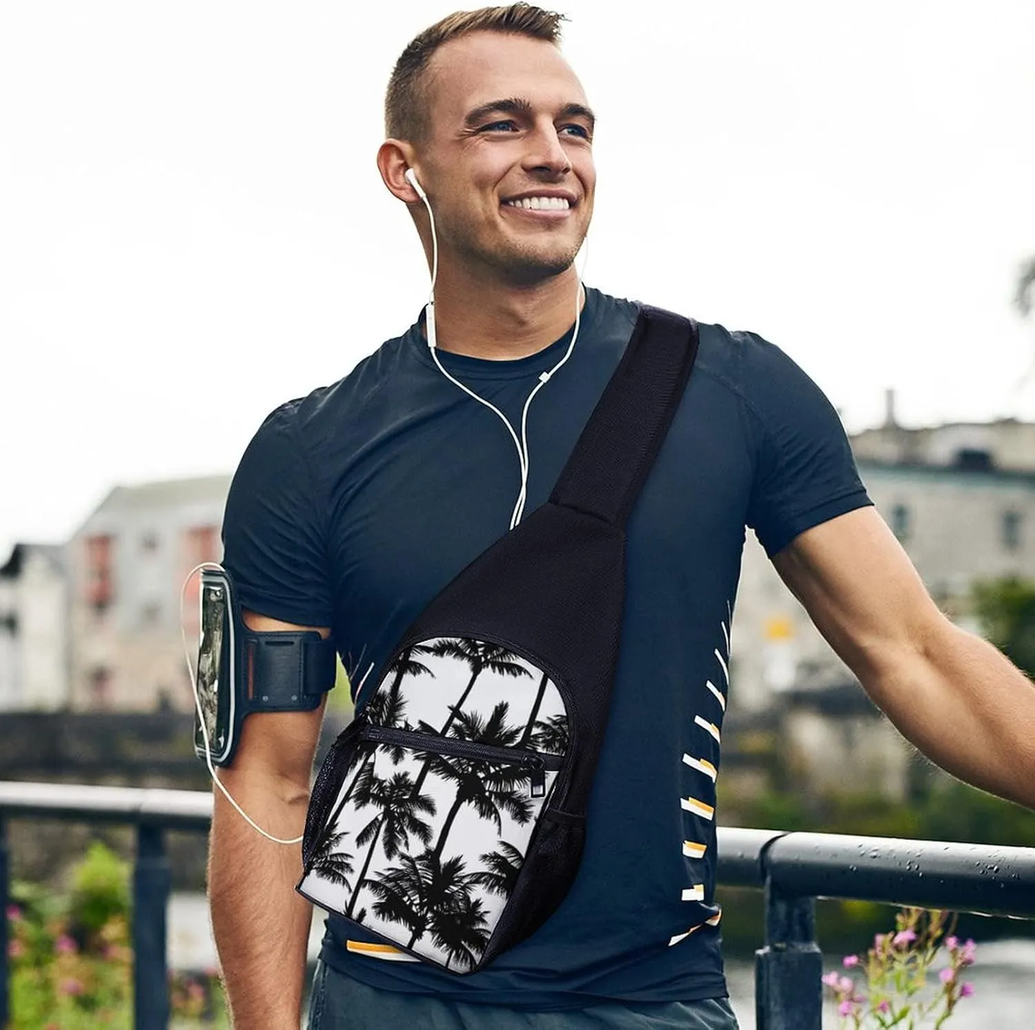 Adjustable Fanny Waist Pack Pouch, Crossbody Durable Runners Bag Wallet for Sports Cycling Gym Hiking Fitness Women Men