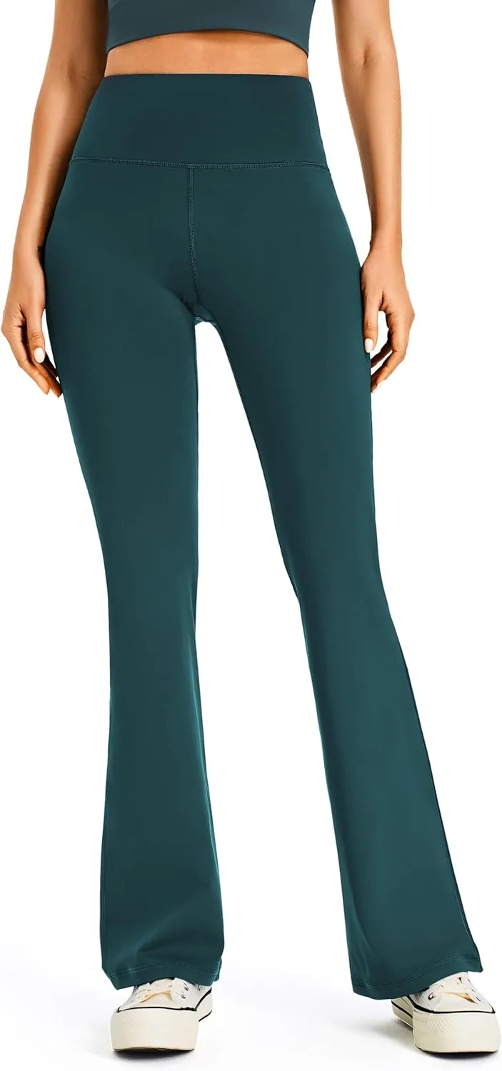 AFITNE Women's Yoga Pants Wide Leg Workout Leggings Flare Casual Lounge Pants with Pockets High Waist and Tummy Control