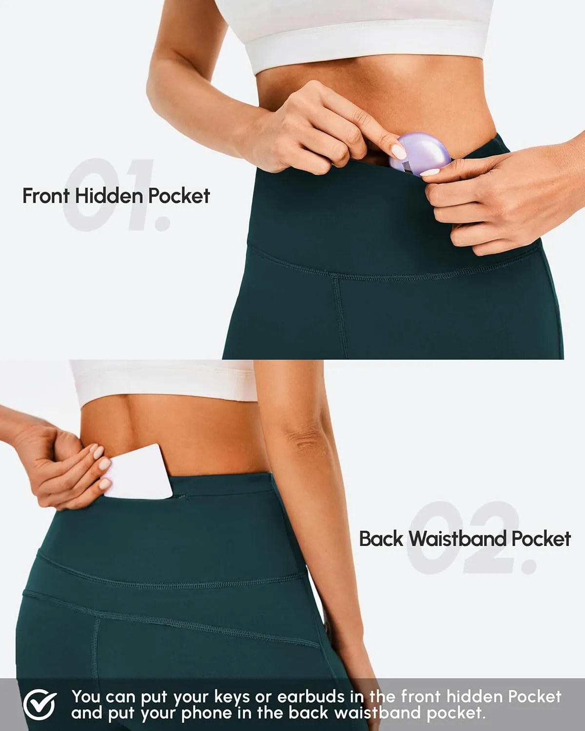 AFITNE Women's Yoga Pants Wide Leg Workout Leggings Flare Casual Lounge Pants with Pockets High Waist and Tummy Control