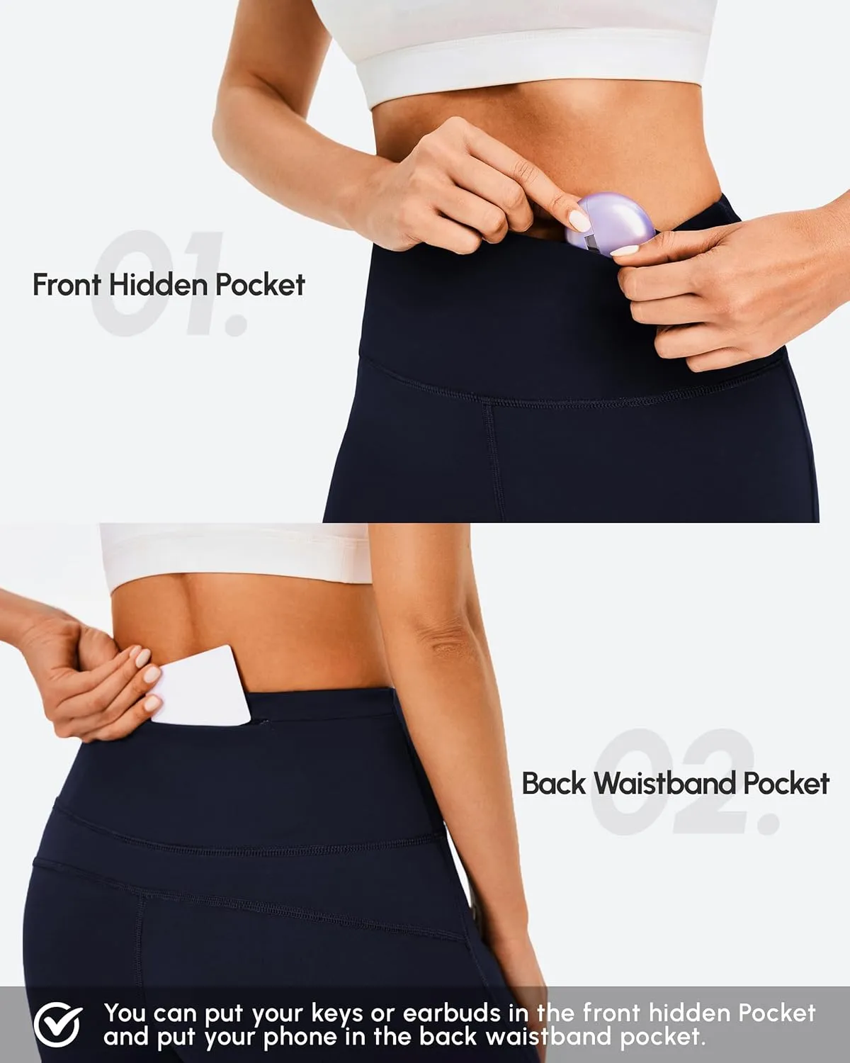 AFITNE Women's Yoga Pants Wide Leg Workout Leggings Flare Casual Lounge Pants with Pockets High Waist and Tummy Control