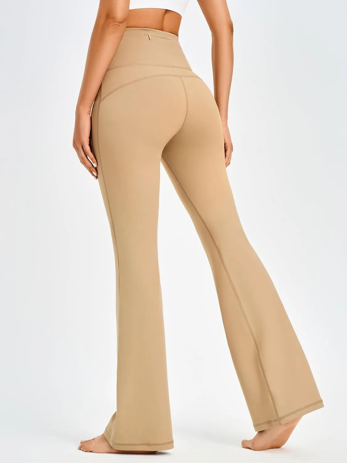AFITNE Women's Yoga Pants Wide Leg Workout Leggings Flare Casual Lounge Pants with Pockets High Waist and Tummy Control