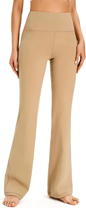 AFITNE Women's Yoga Pants Wide Leg Workout Leggings Flare Casual Lounge Pants with Pockets High Waist and Tummy Control