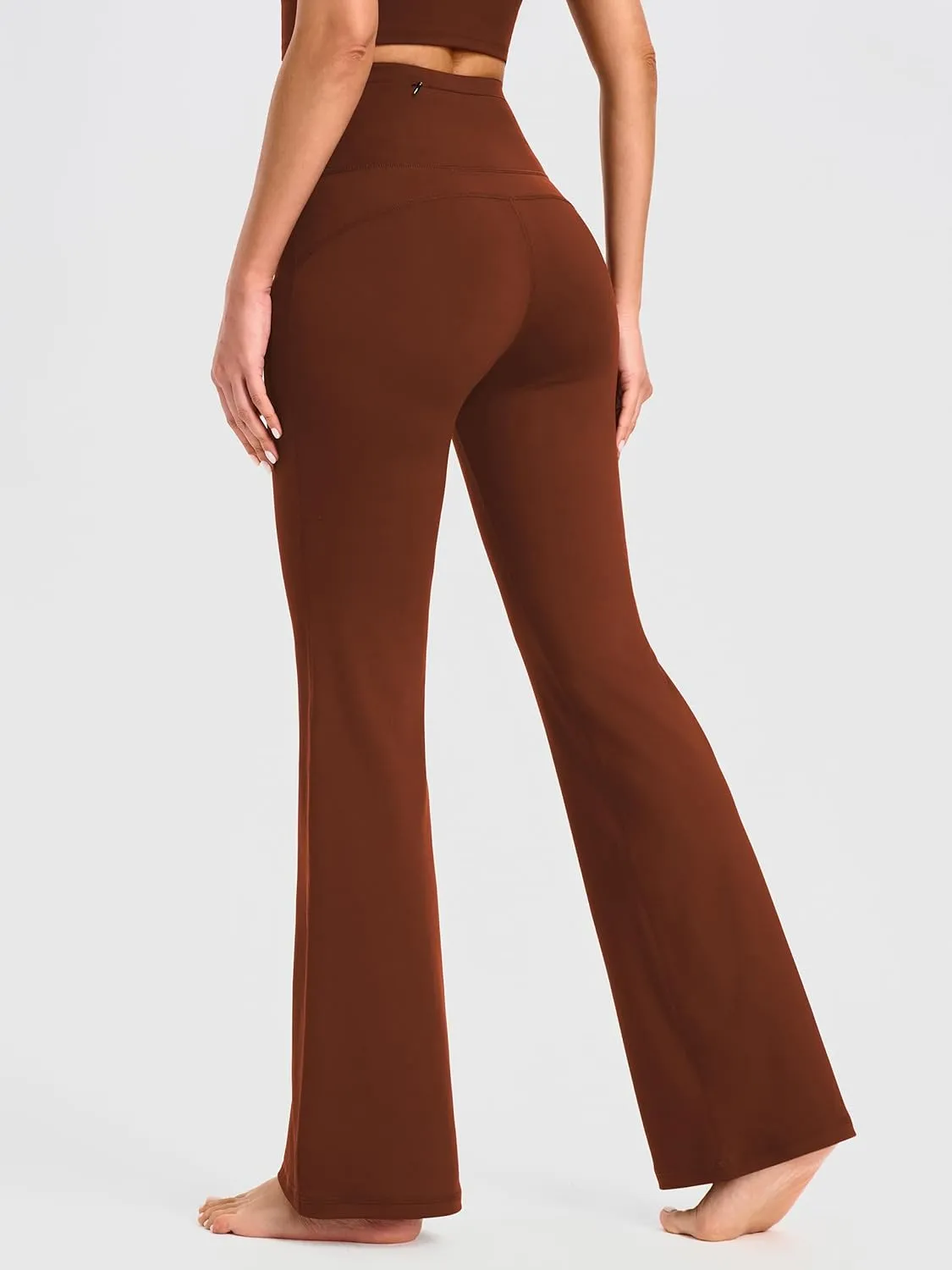 AFITNE Women's Yoga Pants Wide Leg Workout Leggings Flare Casual Lounge Pants with Pockets High Waist and Tummy Control