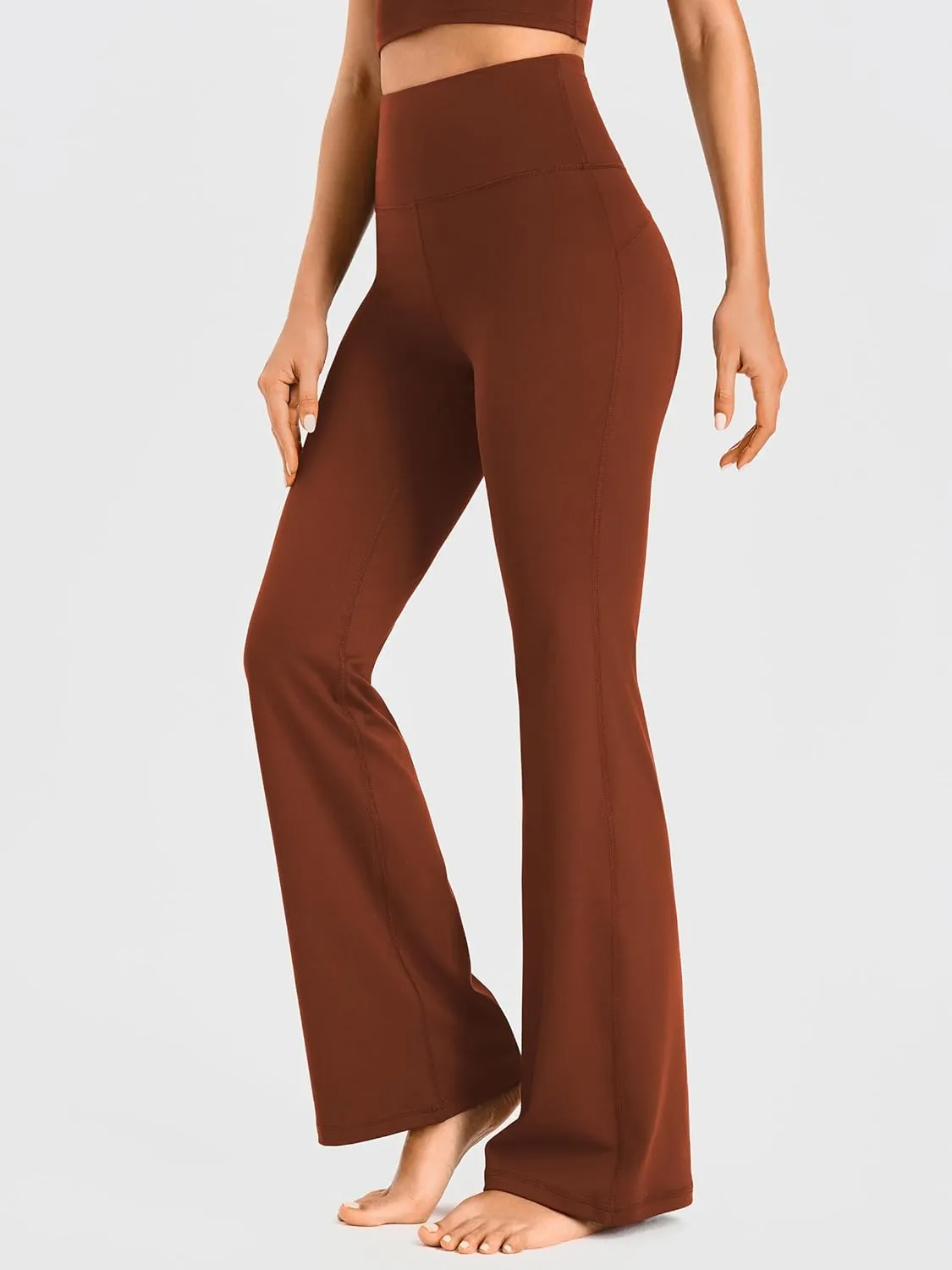 AFITNE Women's Yoga Pants Wide Leg Workout Leggings Flare Casual Lounge Pants with Pockets High Waist and Tummy Control