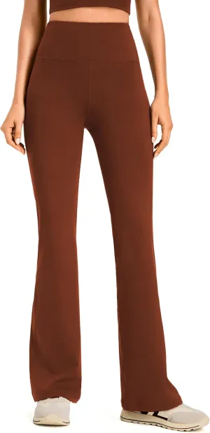 AFITNE Women's Yoga Pants Wide Leg Workout Leggings Flare Casual Lounge Pants with Pockets High Waist and Tummy Control