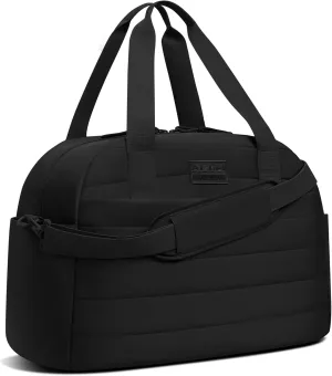 Aisbei 35L Gym Bag for Women, Duffel Bag with Wet Pocket, Lightweight Weekend Overnight Duffle Bag for Airplane Underseat, Carry On Bag for Travel(Black)