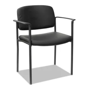 Alera® Alera Sorrento Series Ultra-Cushioned Stacking Guest Chair, 25.59" x 24.01" x 33.85", Black, 2/Carton