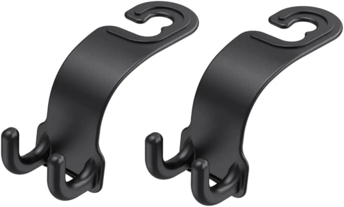 Alipis 2Pcs Car Seat Hooks Multifunctional Organizer Space Saving Hanger for Bags and Clothes Compatible with Various Vehicle Models Durable Storage
