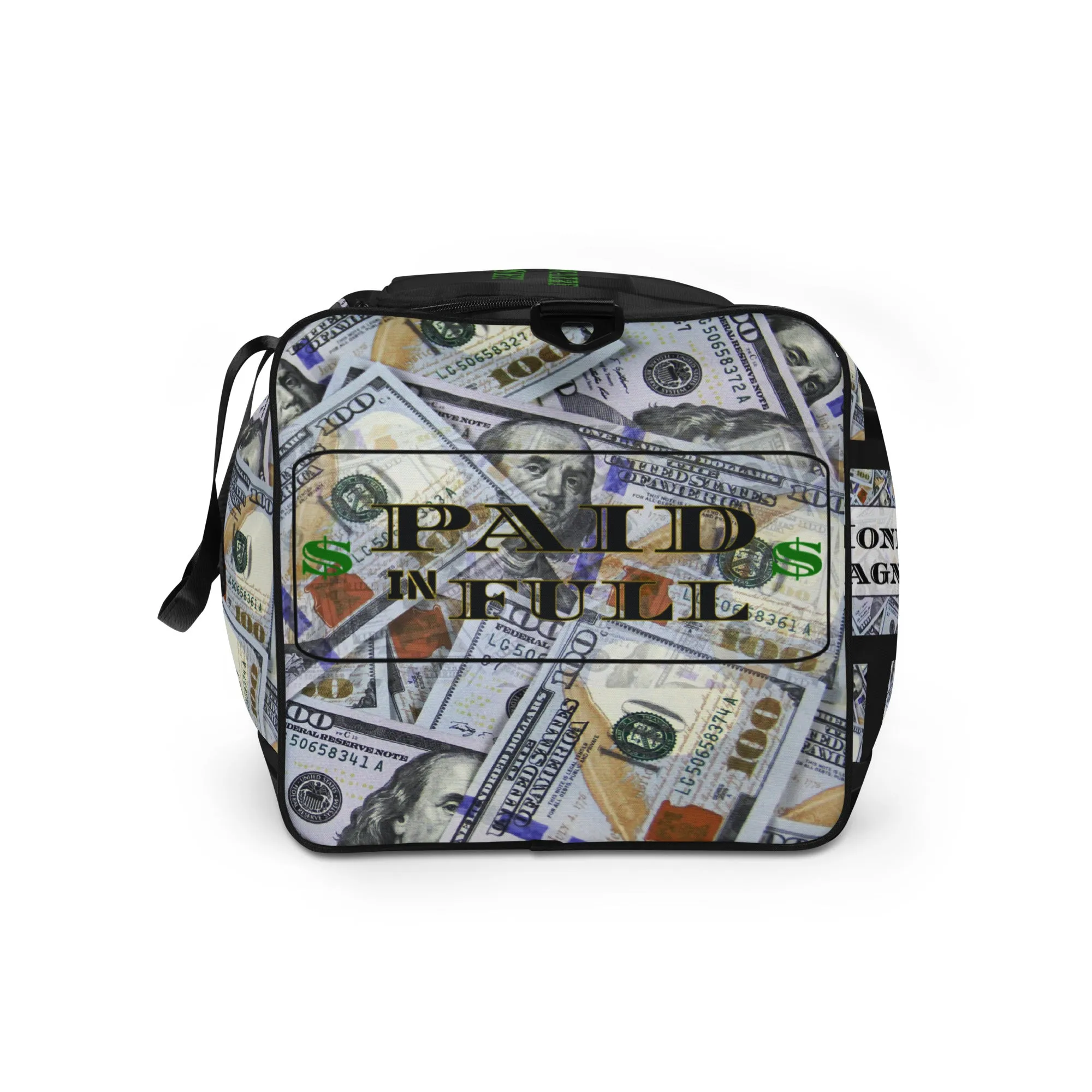 All About the Money Duffle Bag (Black)