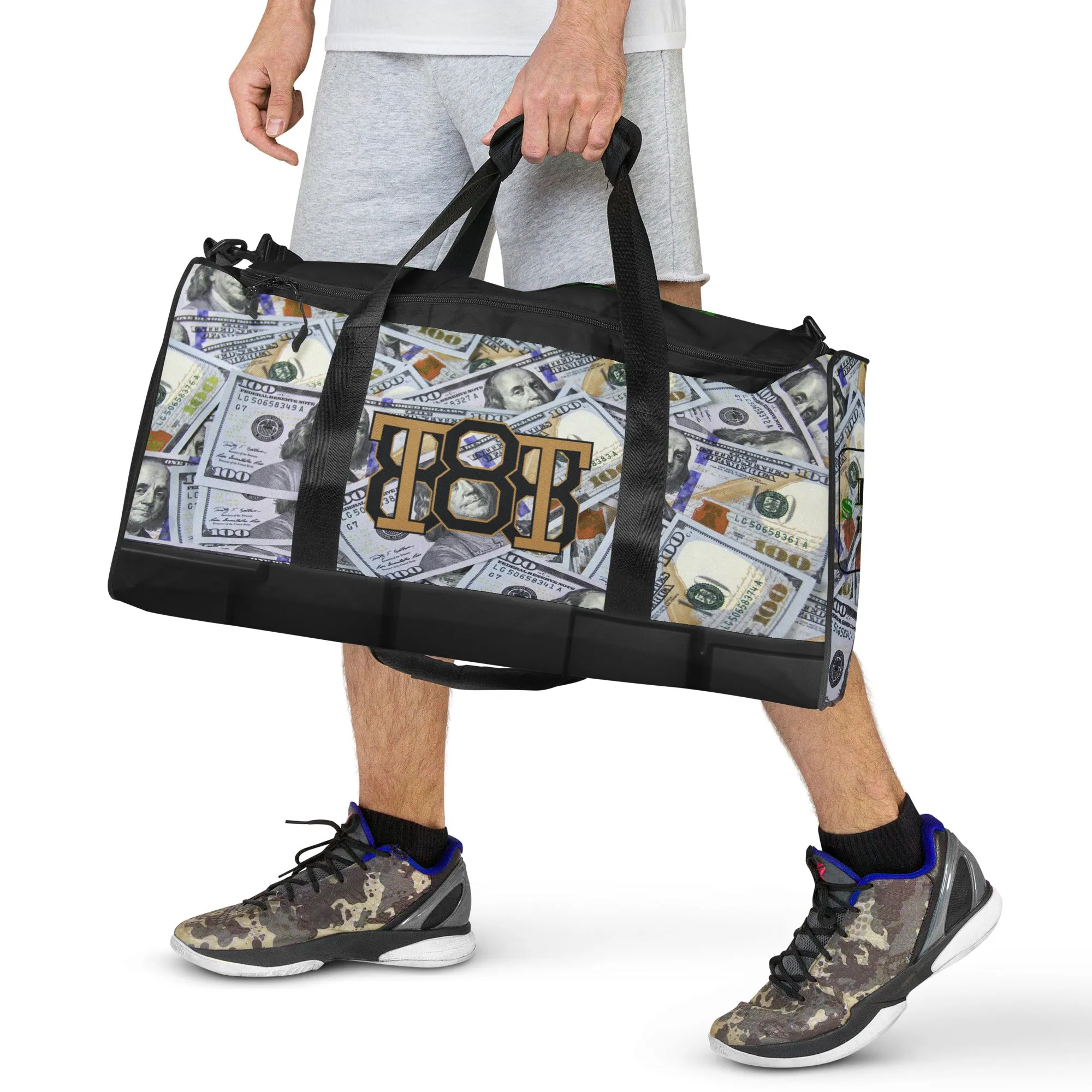 All About the Money Duffle Bag (Black)