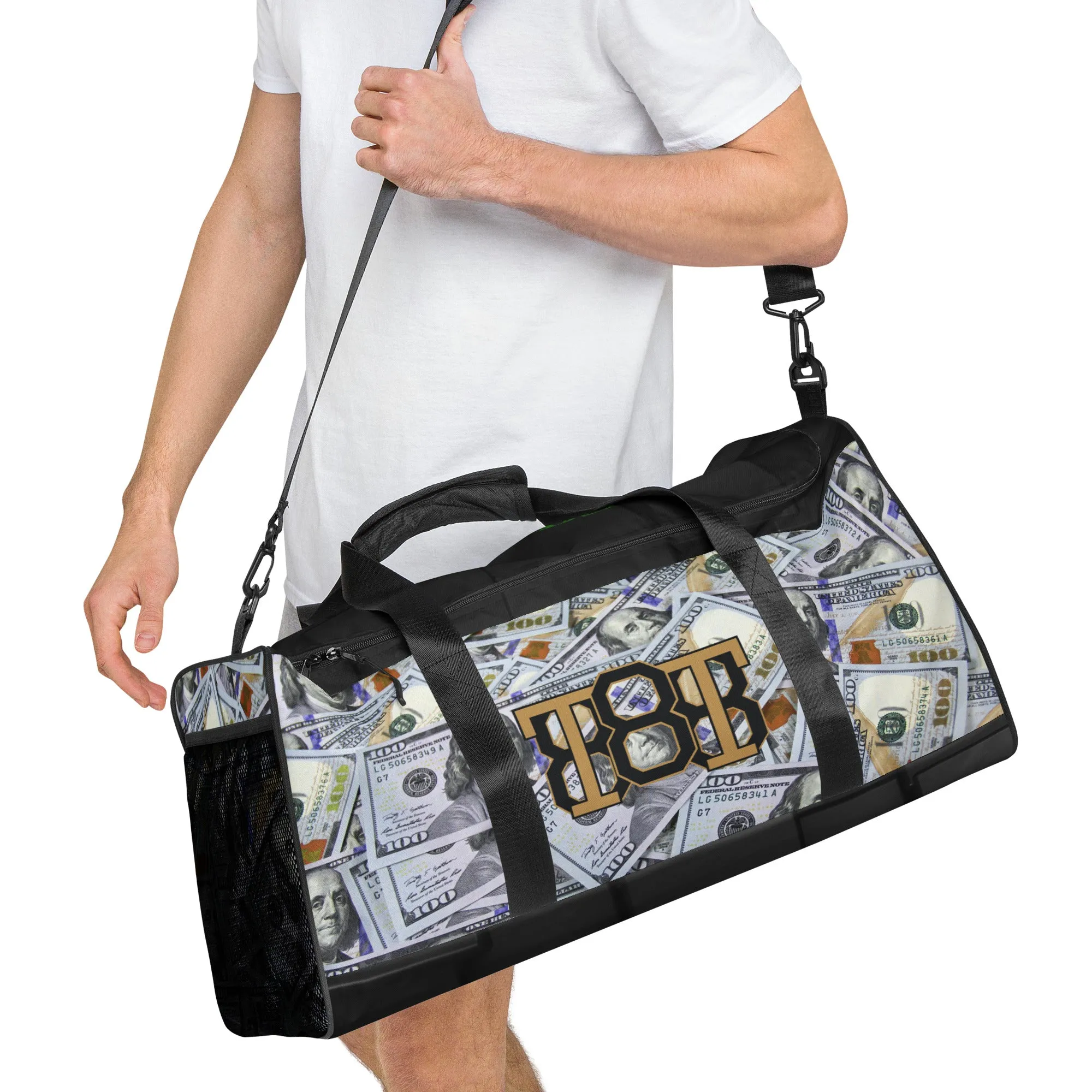 All About the Money Duffle Bag (Black)