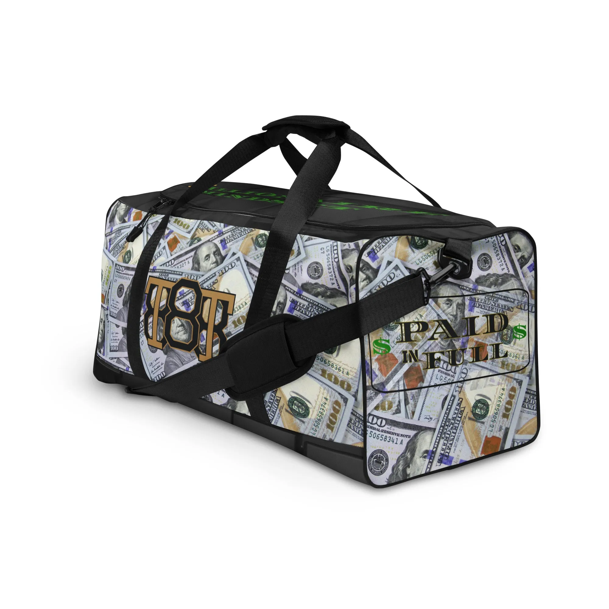 All About the Money Duffle Bag (Black)