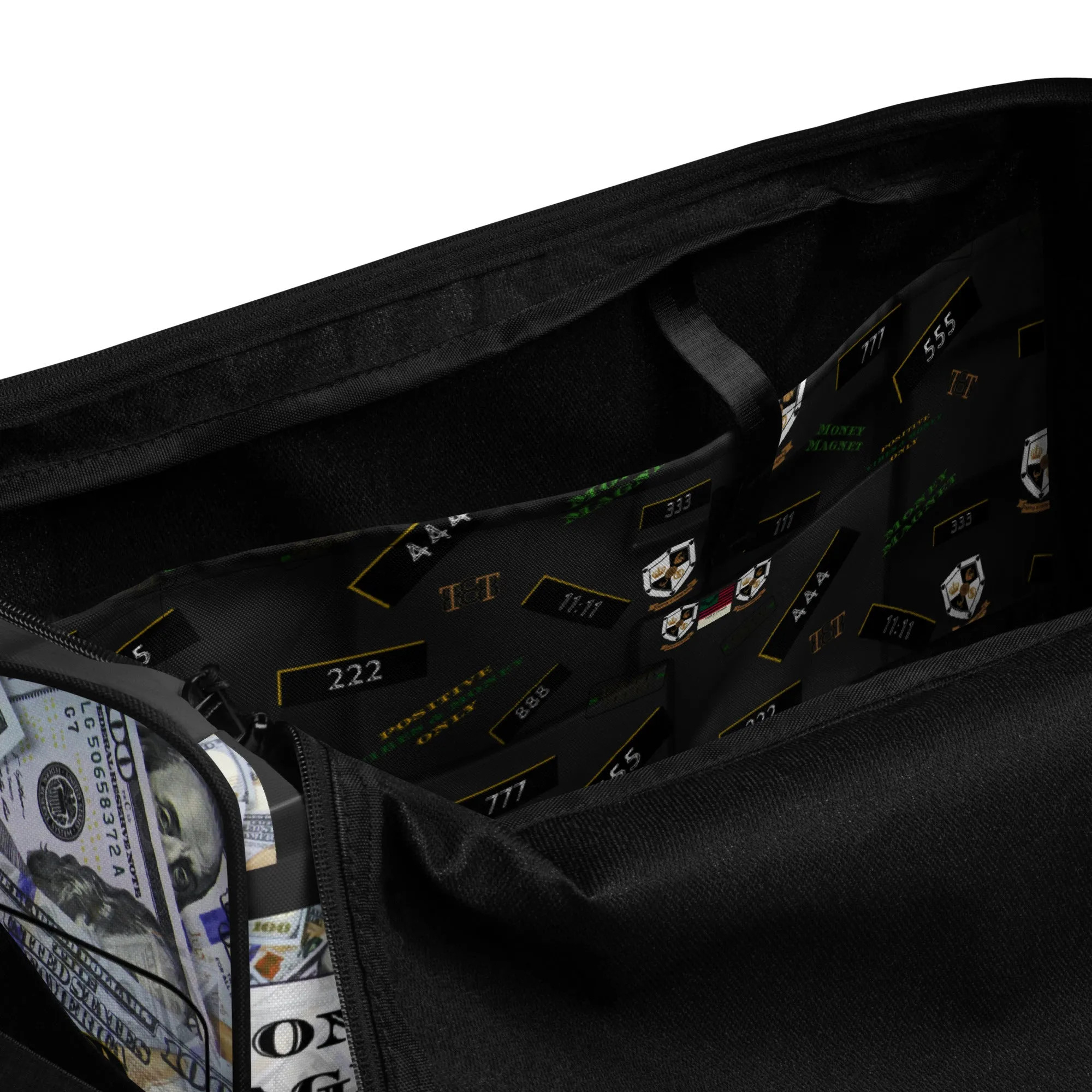 All About the Money Duffle Bag (Black)