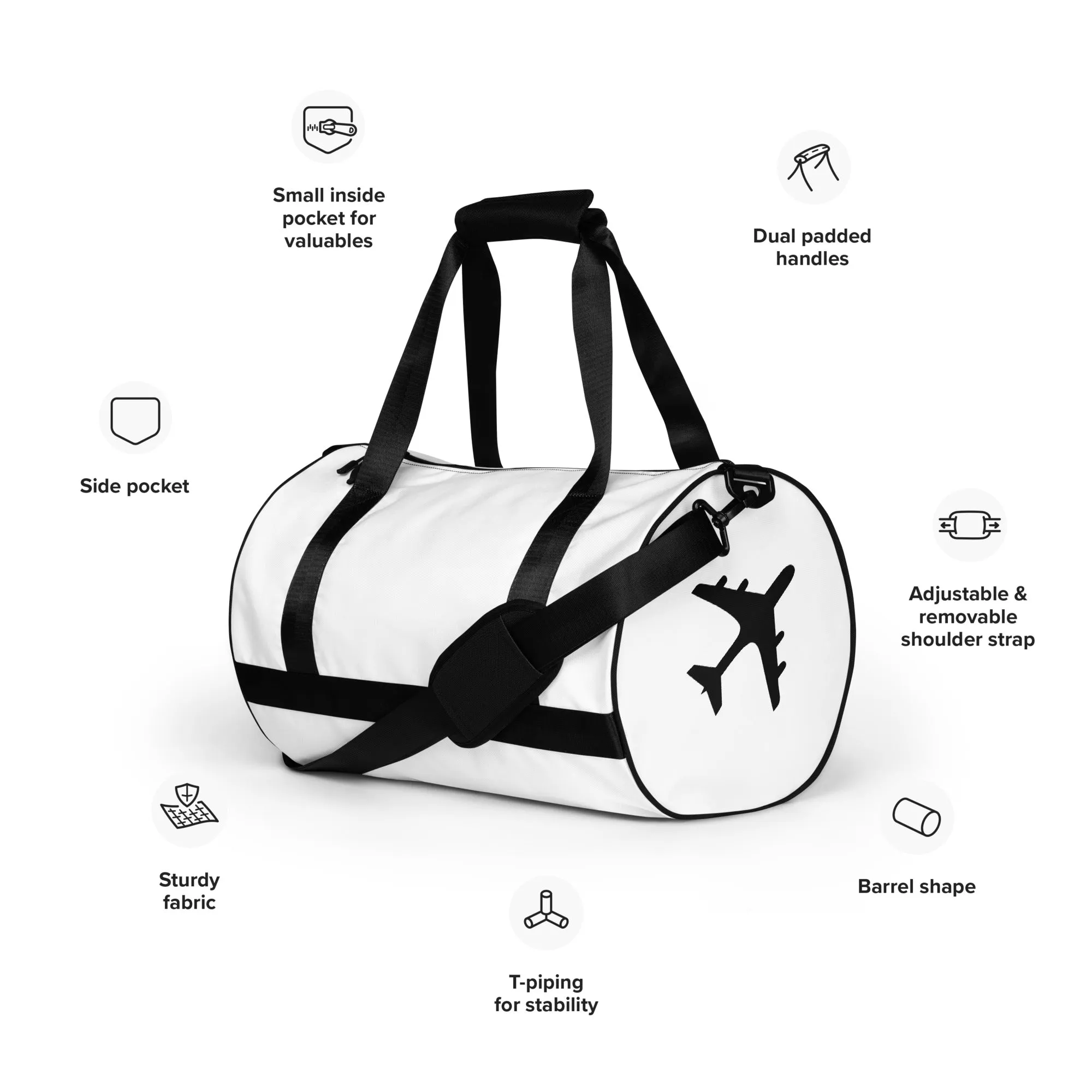 All-over print gym bag