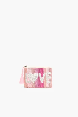All the Love Coin Bag - Multi Pink Love