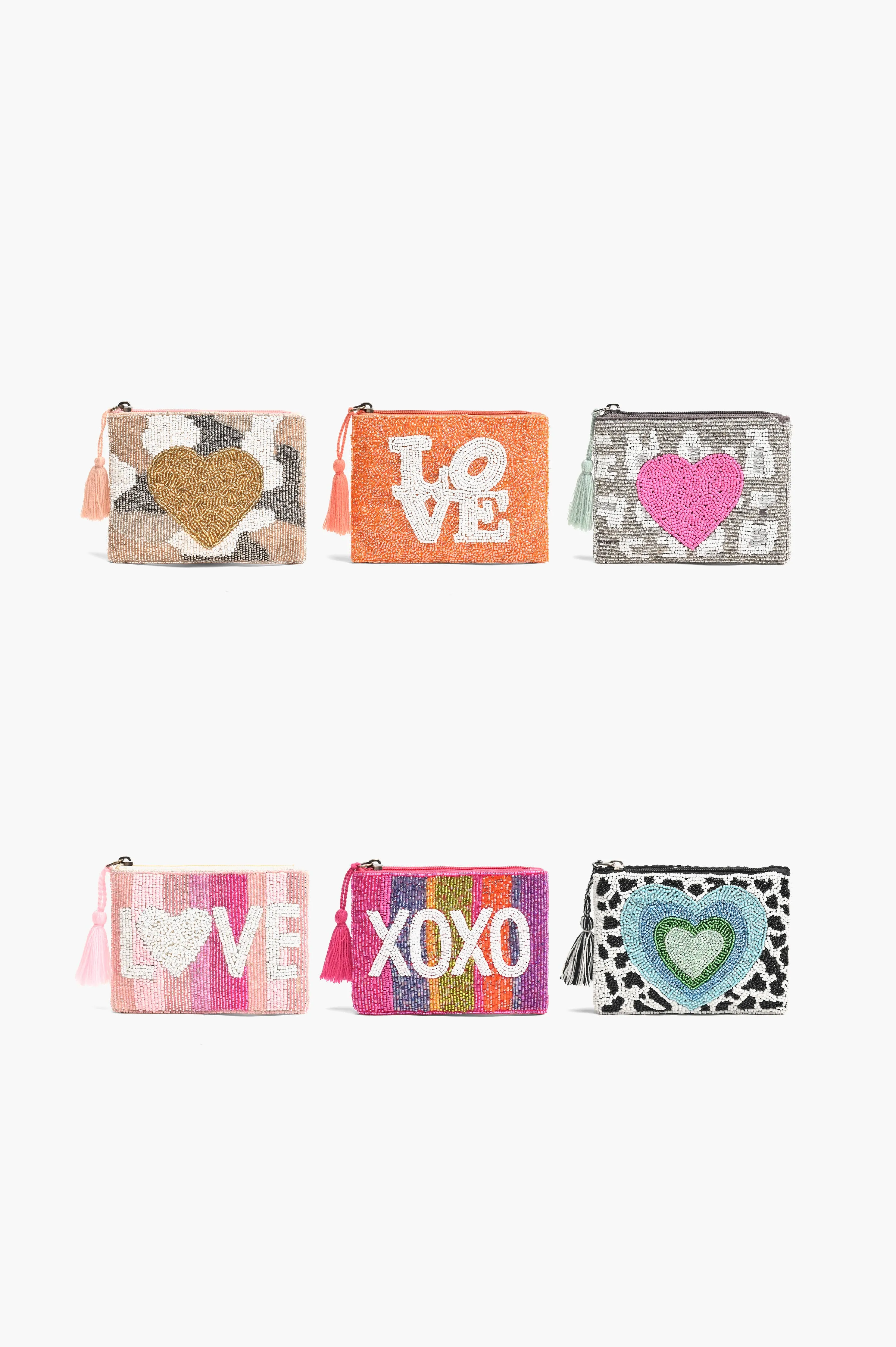All the Love Coin Bag - Orange Love