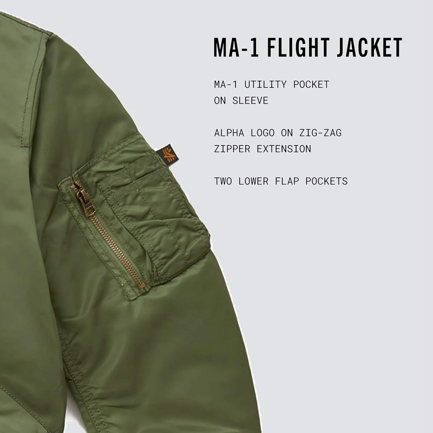 Alpha Industries Boys' MA-1 Flight Jacket