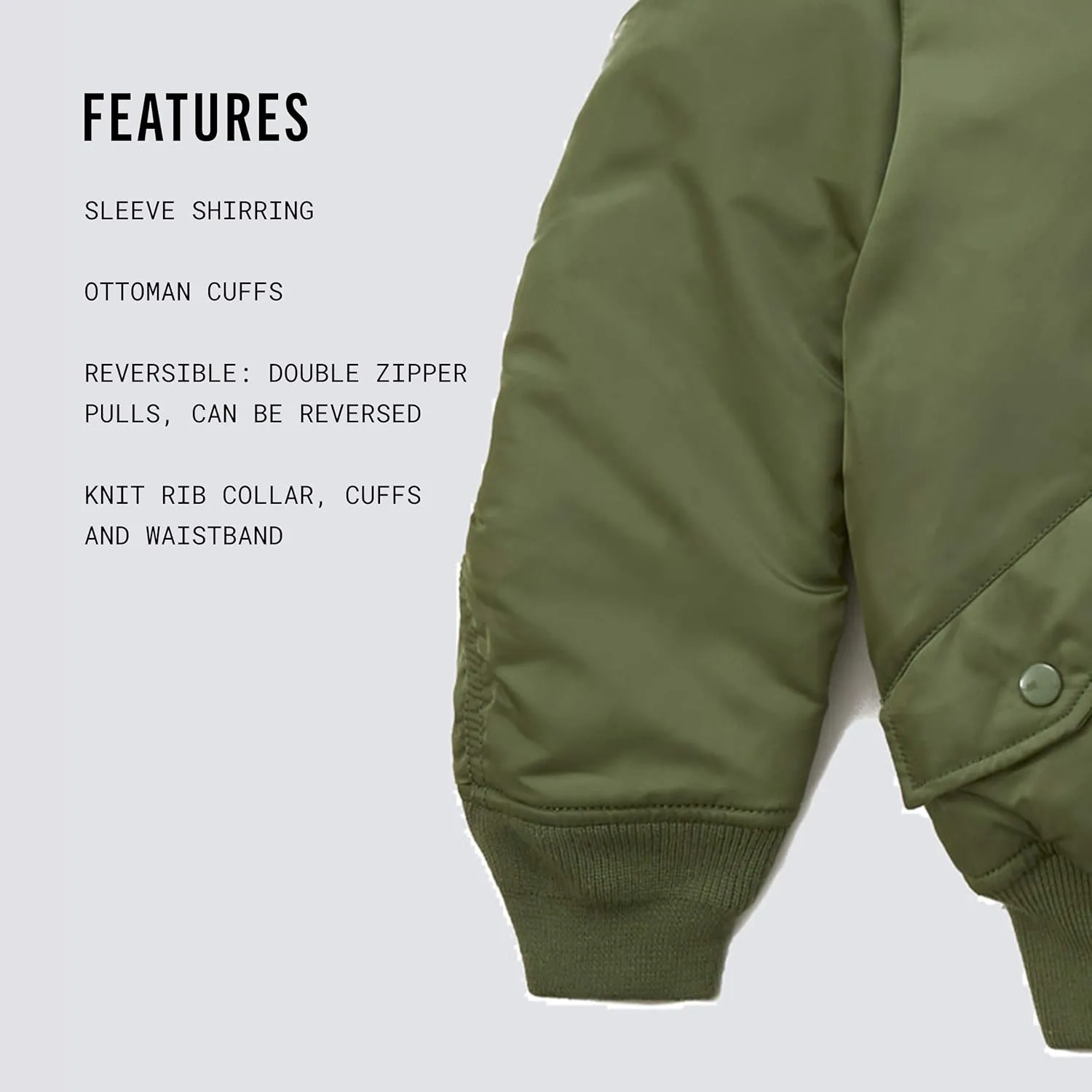 Alpha Industries Boys' MA-1 Flight Jacket