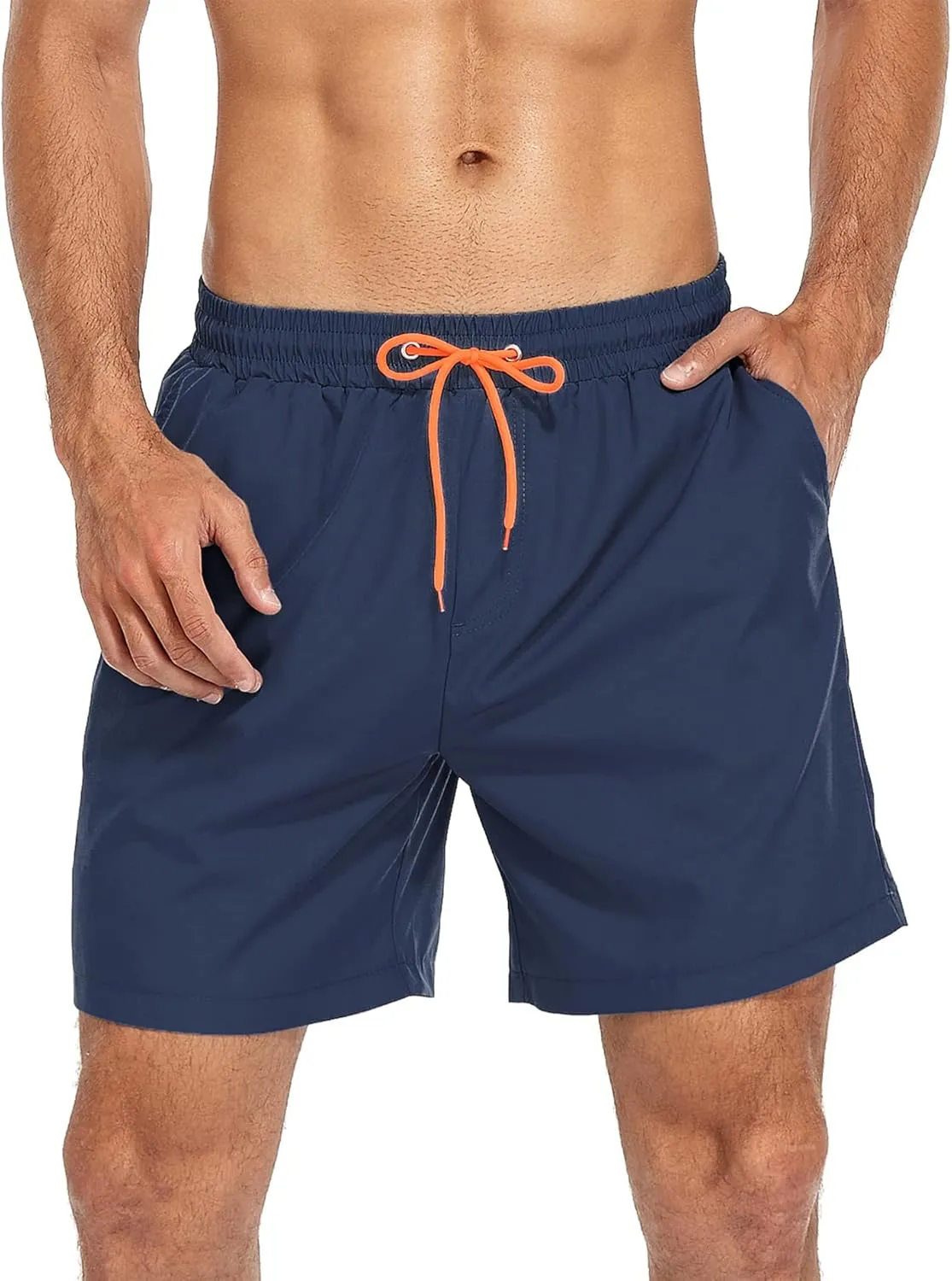 American Trends Mens Swim Trunks with Compression Liner Board Shorts for Men Quick Dry Swimsuits Bathing Suit Swimwear M-XXL