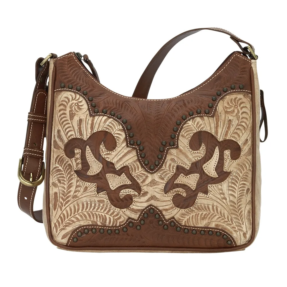 American West Annie's Secret Collection Shoulder Bag with Conceal Carry Pocket on Back