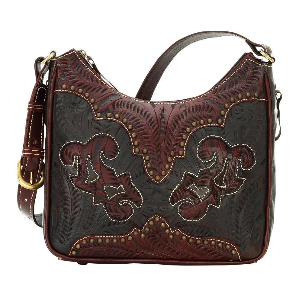 American West Annie's Secret Collection Shoulder Bag with Conceal Carry Pocket on Back